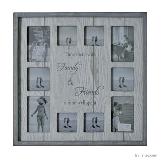 distressed wood photo frame