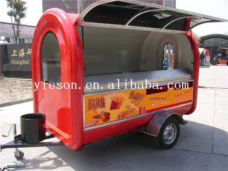 Mobile Food Cart with Wheels for BBQ YS-FV300