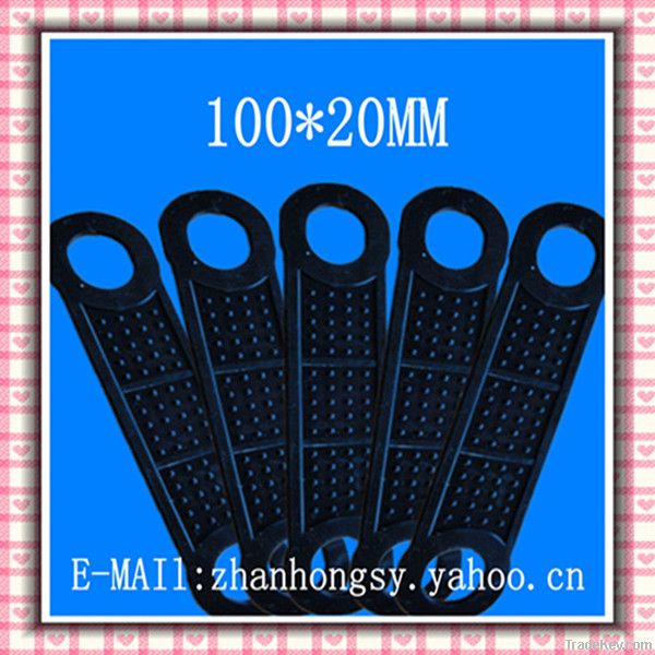 Black Silicone Rubber Non-slip Hanger Strip