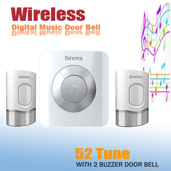 2013 piano design waterproof and LED light wireless doorbell