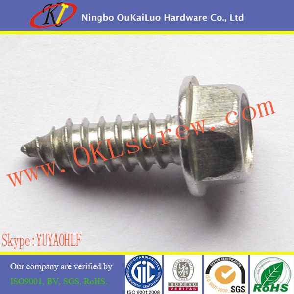 Stainless Steel Hex Washer Head Sheet Metal Screws