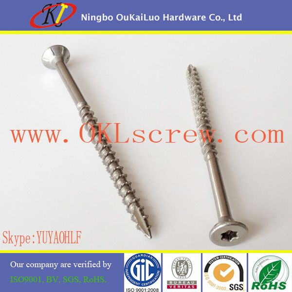 Stainless Steel Torx Trim Head Deck Screws