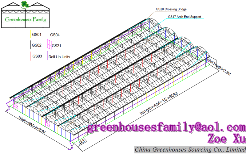 Tomato Agricultural Greenhouses from China