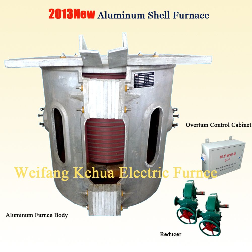 induction electric melting furnace for scrap iron, steel, copper, aluminu