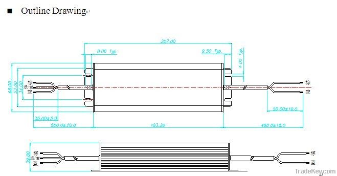 150W 12V IP67 led driver