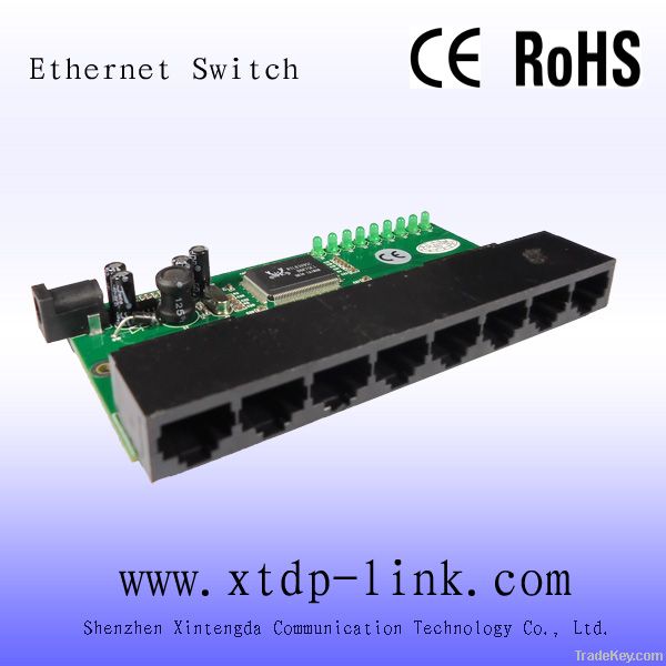 8port unmanaged network switch with IP178C chipest