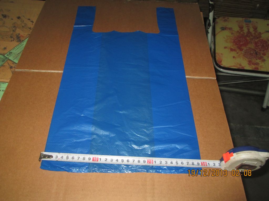 hdpe transparent or white tshirt bag unprinted