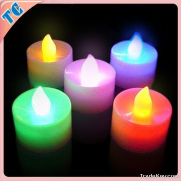 led flashing candles 0.5 dollars red/green/blue/yellow color