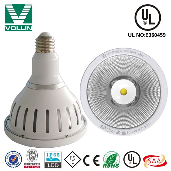 UL SAA PSE Certificate E27 E26 12W 18W COB Par38 Waterproof LED Spotlight 