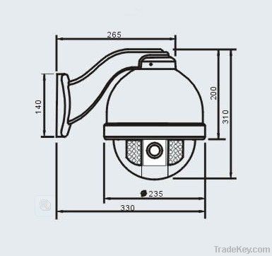 IR CCTV High Speed Dome Security Camera