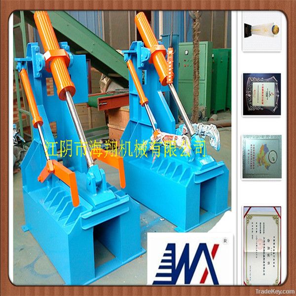 hydraulic tire /tyre crusher/waste tire recycling cutting machine