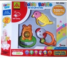 plastic toys, baby rattles