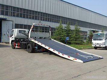 light flatbed towing truck