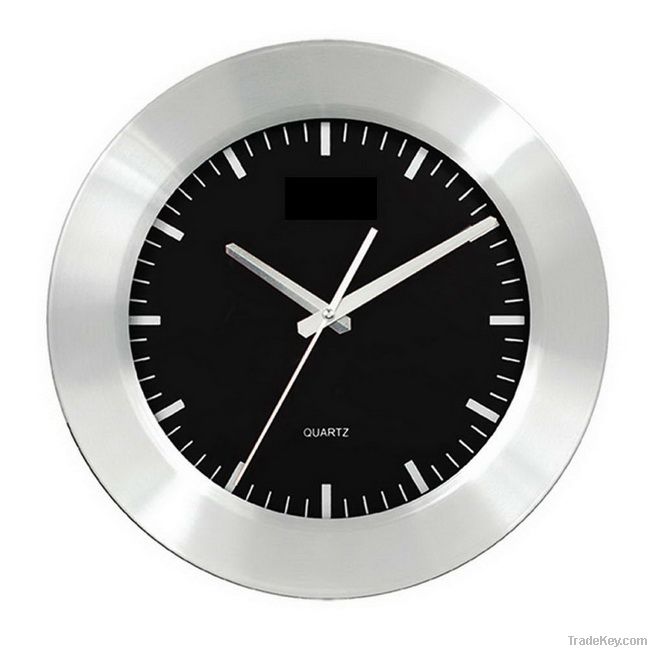 promotional aluminum wall clock aluminum clock wall quartz analog wall