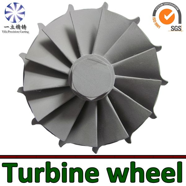 Nickel-based alloy investment casting turbine wheel used for outboard motor