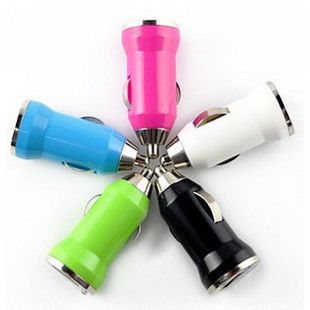 Portable Colorful USB Car Charger for iPhone 5