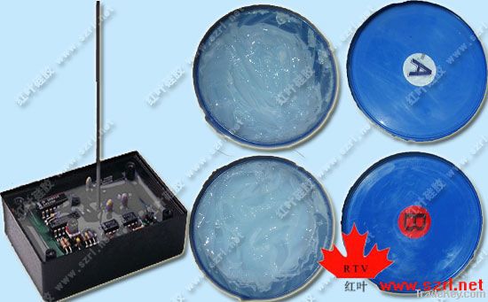 Silicone potting