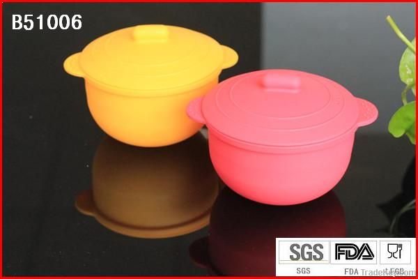 food safety grade folding silicone bowl