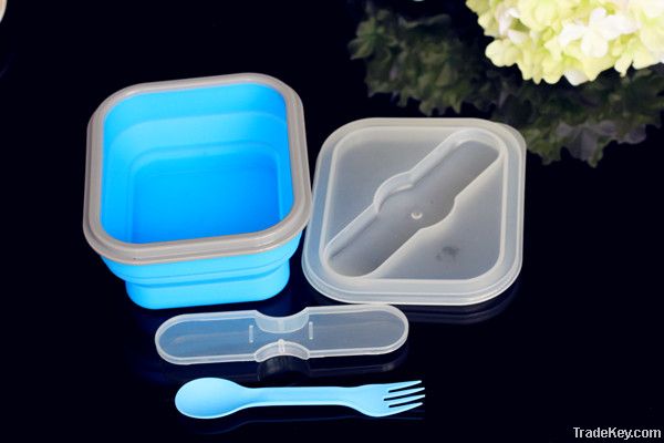 collapsible silicone food container