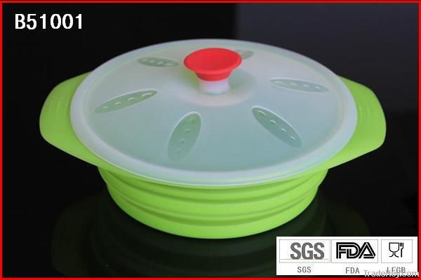 collapsible silicone food container