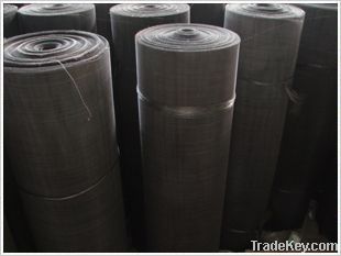 black iron wire mesh