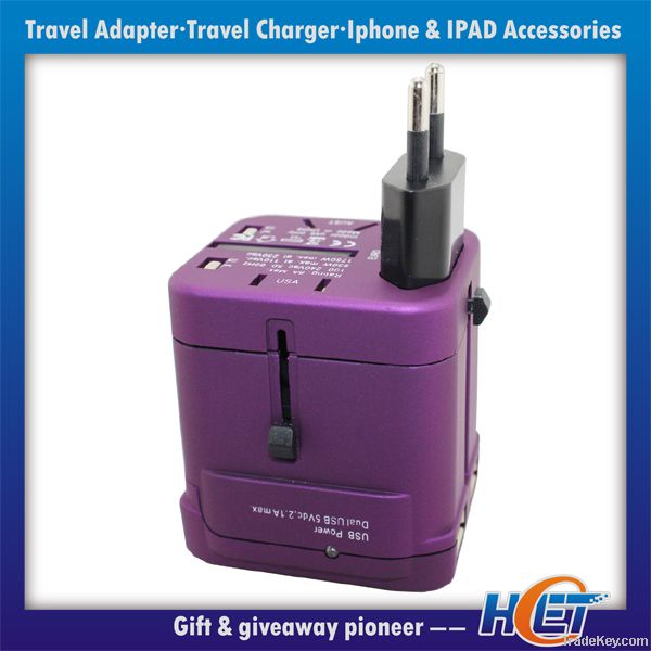 Universal Travel Adapter With Dual USB