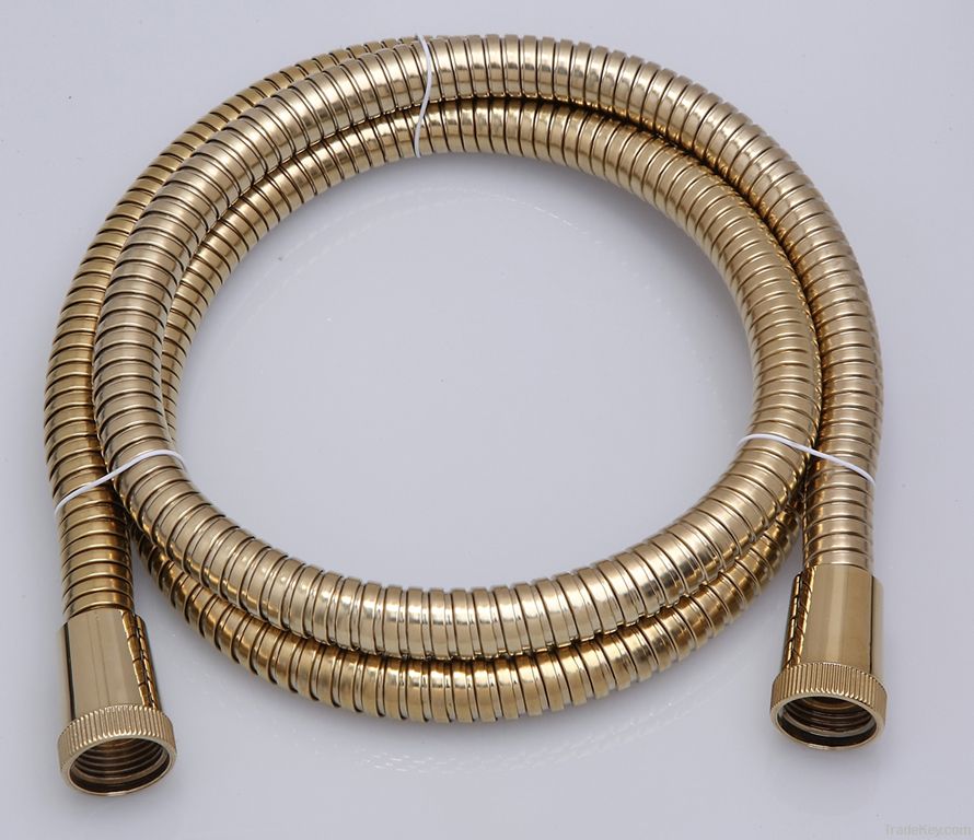 stainless steel double interlocked shower hose