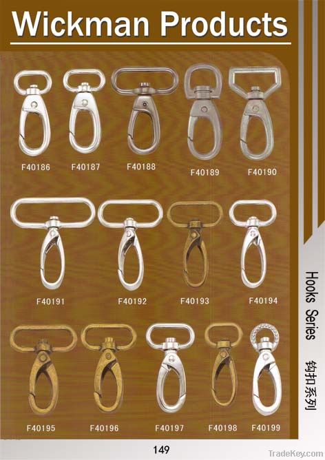 zinc or aluminum dog hooks