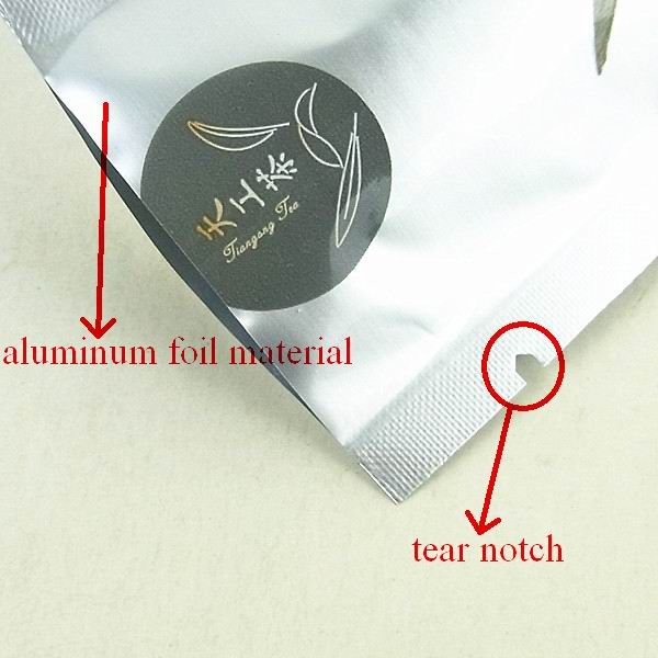 aluminum foil custom printed small plastic bag