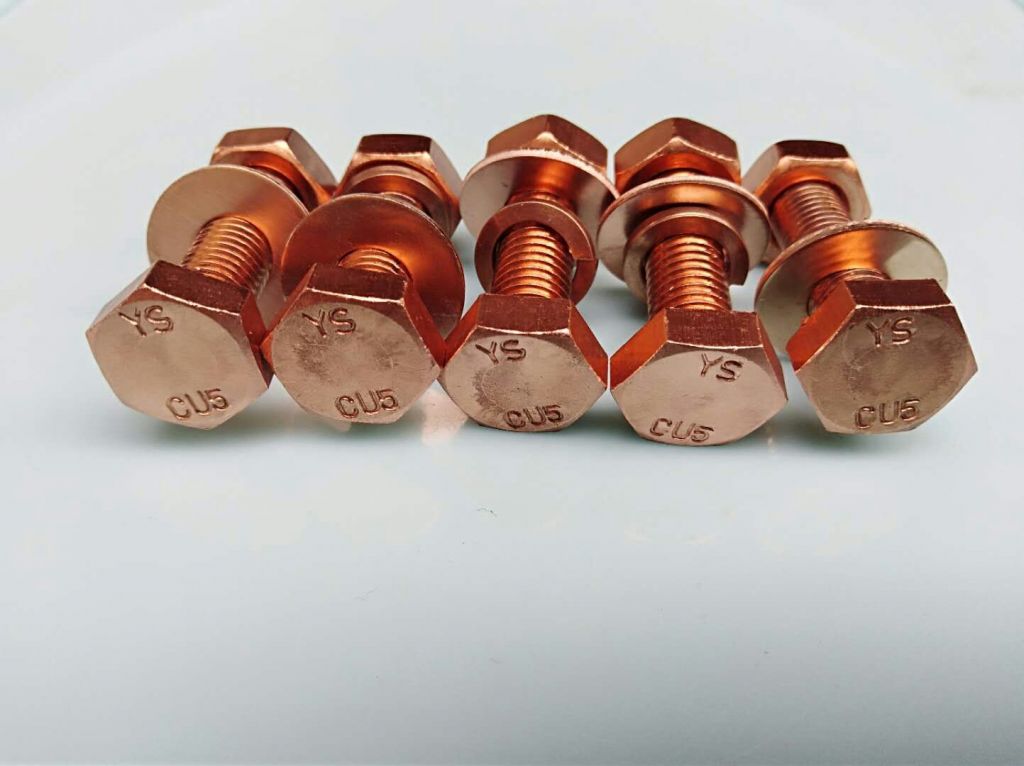 CuNiSi Cu5 Bronze Hex Cap Bolts