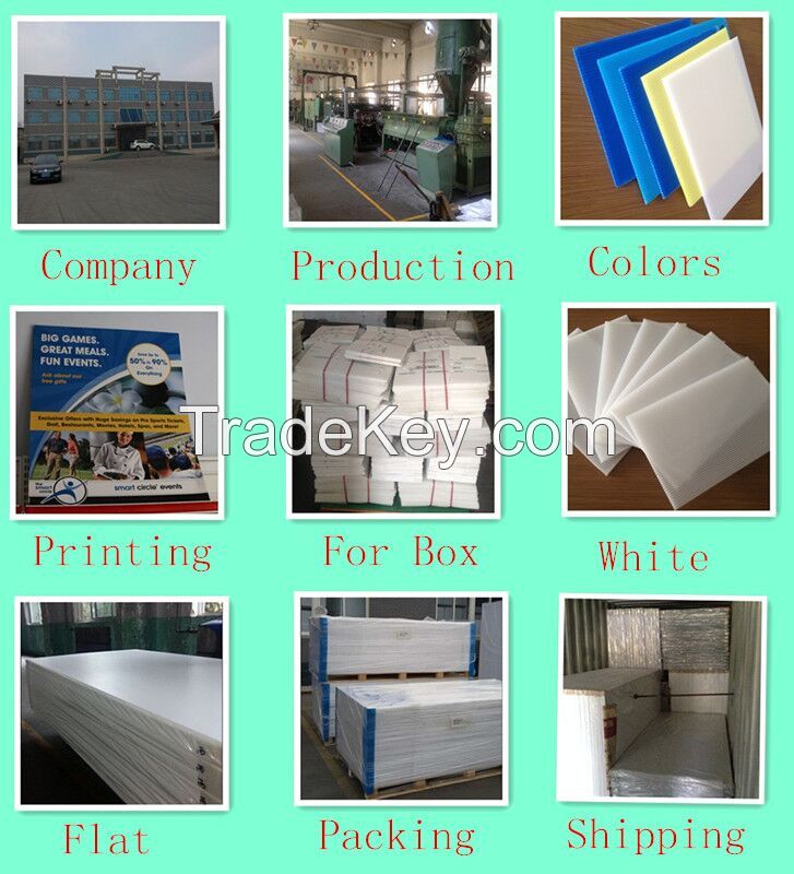 PP hollow sheet for packge boxes