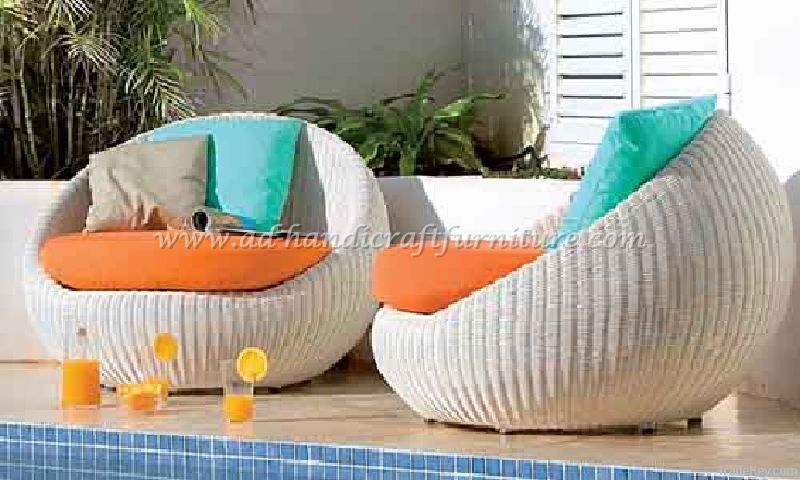 Poly rattan sofa set