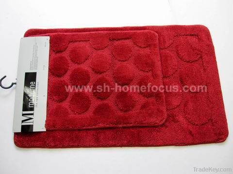 Microfiber Jacquard bath mat