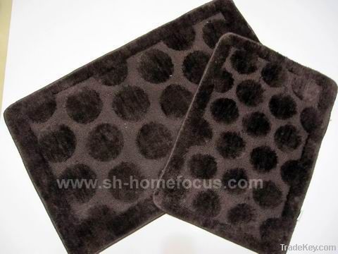 Microfiber Jacquard bath mat