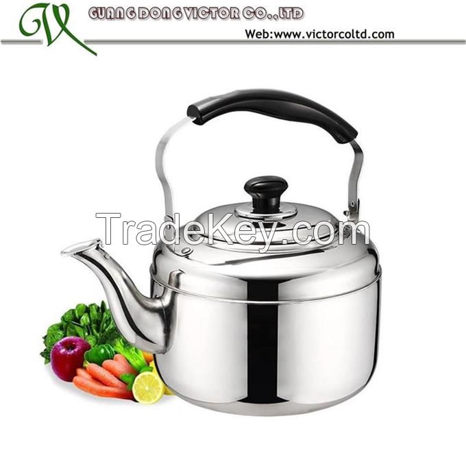 Stainless steel whistling kettle tea pot