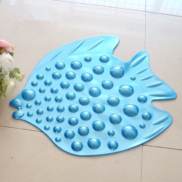 Kids fish pvc bath mat