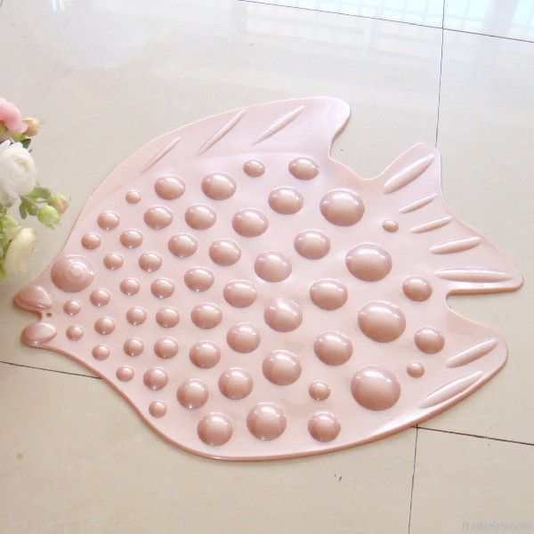 Kids fish pvc bath mat