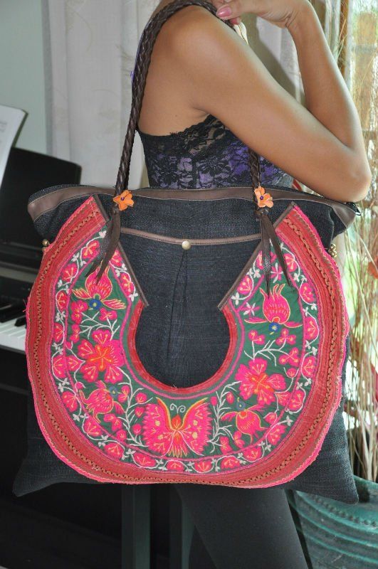 Hmong Ethnic handmade bag vintage thailand.