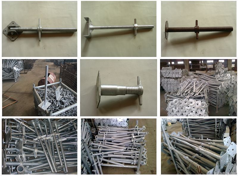 adjustable scaffolding base jack/scaffolding screw jack