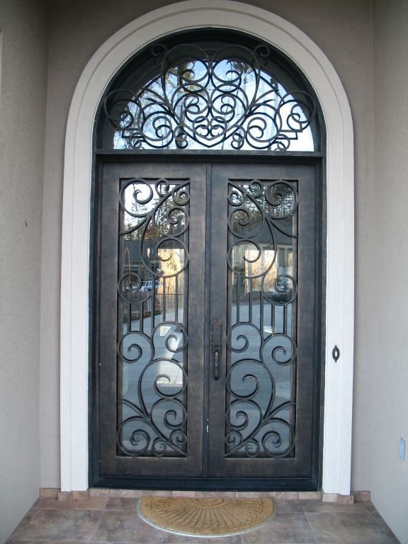 Exterior main entrance steel door design