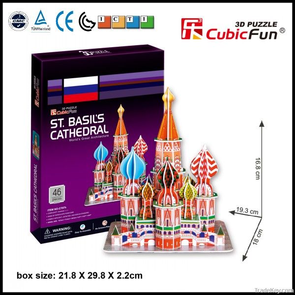 St.Basil's Cathedral Cubicfun 3d puzzle architecture model