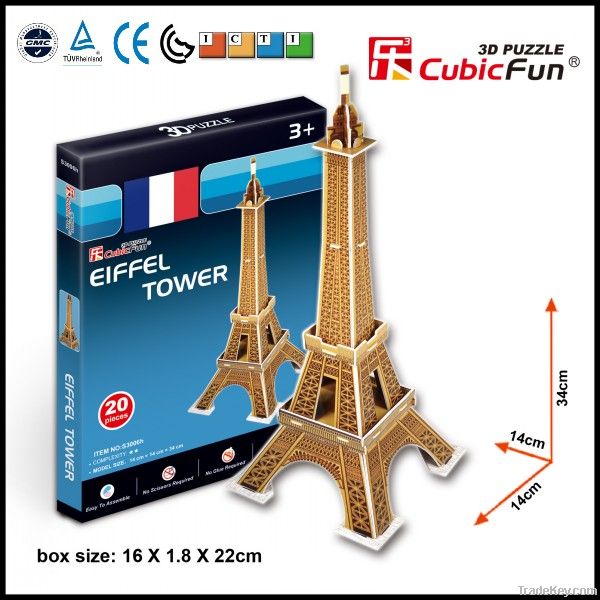 Eiffel Tower(France) world architecture 3d jigsaw puzzle