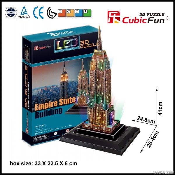 LED Lignting 3D Puzzle - Empire State Building(U.S.A)