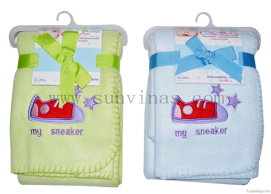 Fleece baby blanket