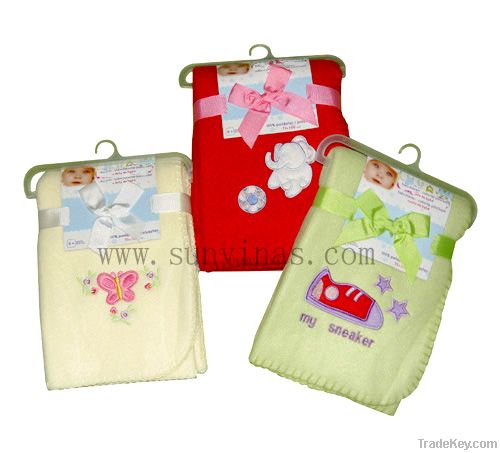 Fleece baby blanket