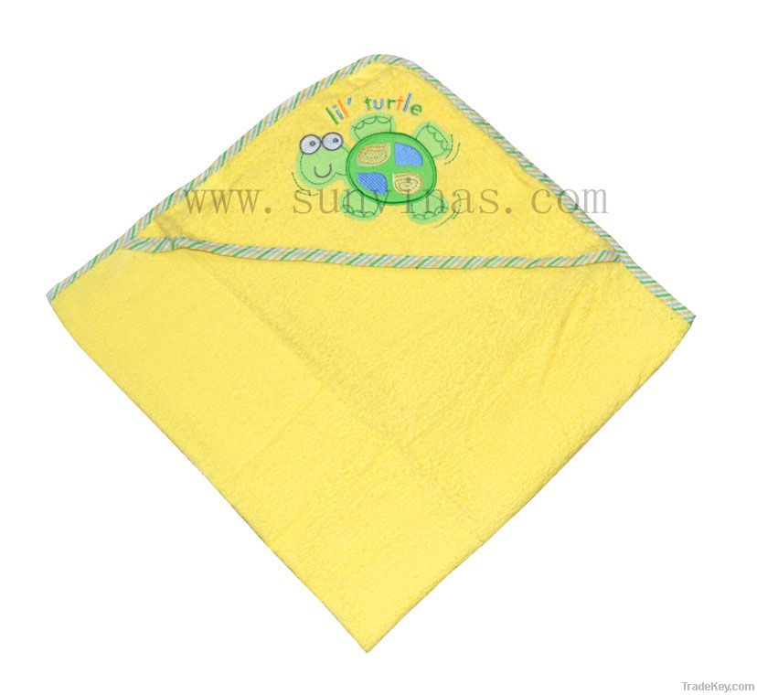 Baby hooded bath towel