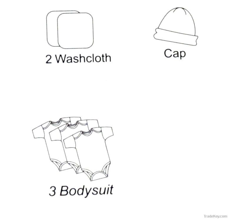 Knitted baby wear set  6pcs