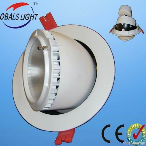 60degree adjustabl round led shoplighter holesize 165-185mm