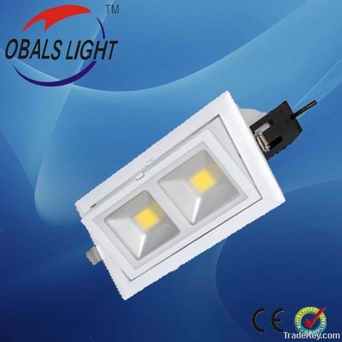 60 degree COB adjustable rectangle led shoplighter holesize 227*130mm