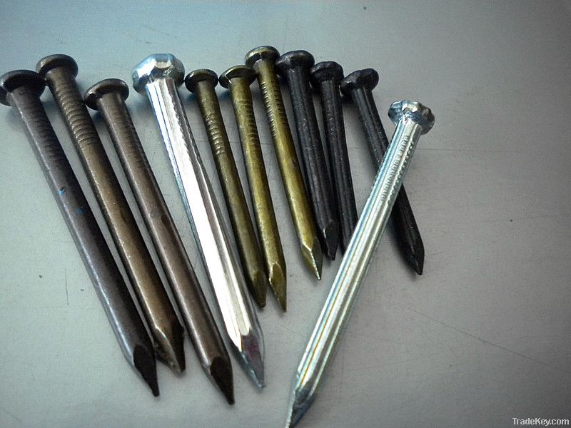 concrete steel nail with fluted shank (China factory)